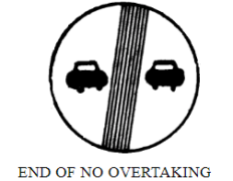 End of no overtaking